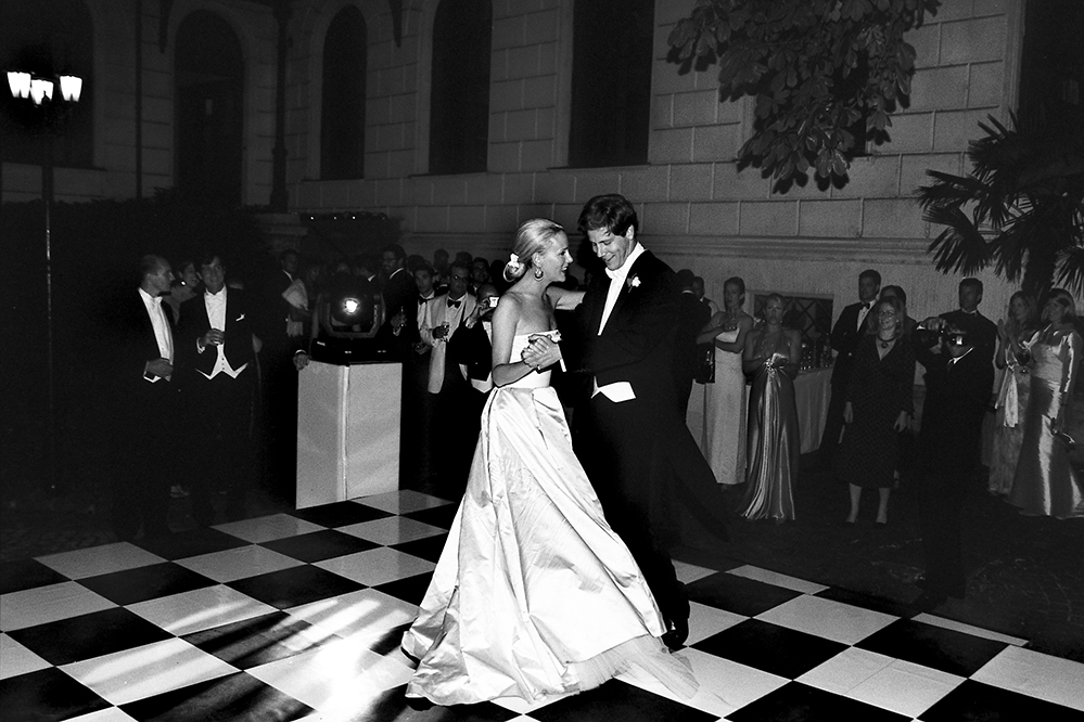 The Omoroviczas on their wedding day